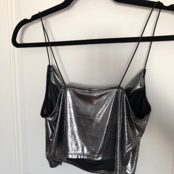 Cowl neck shimmery party top - Picture 2 of 4